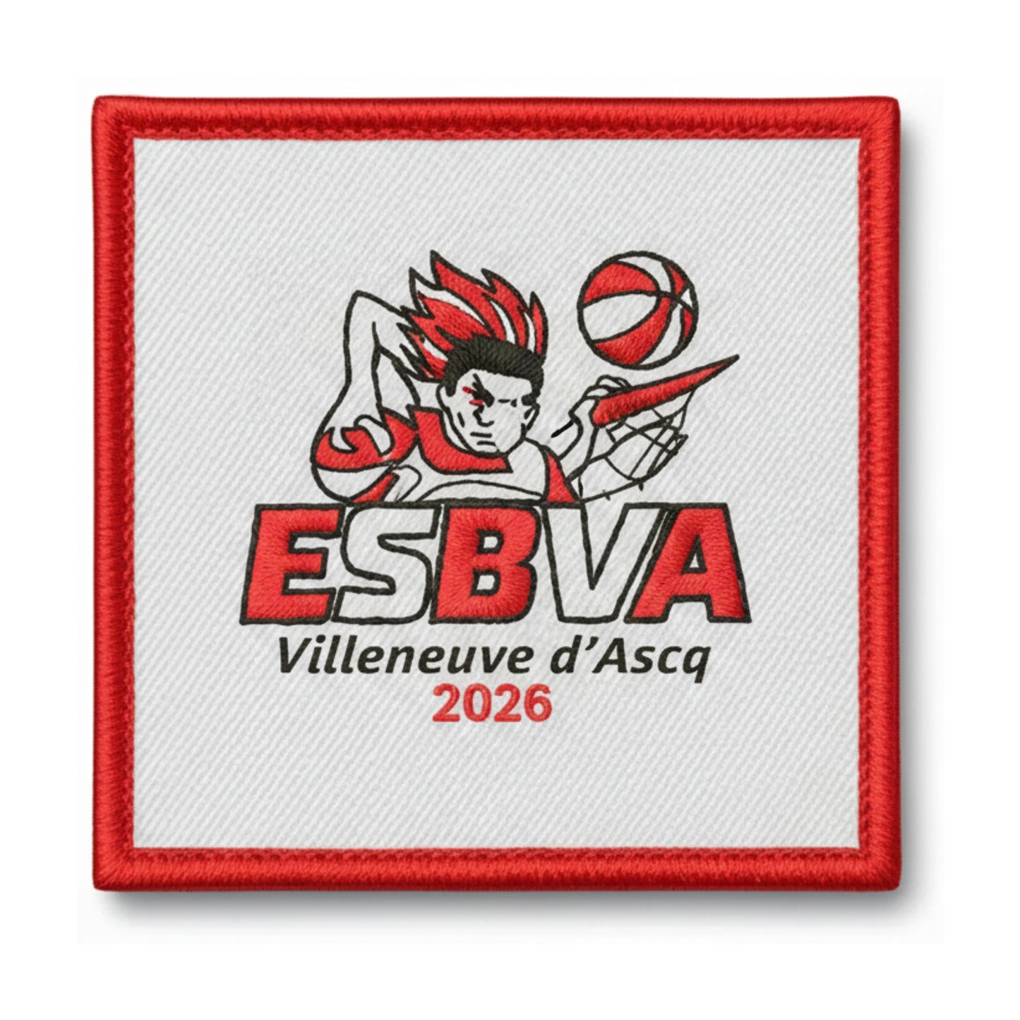 Patch brodé Villeneuve d'Ascq Esb Basketball logo