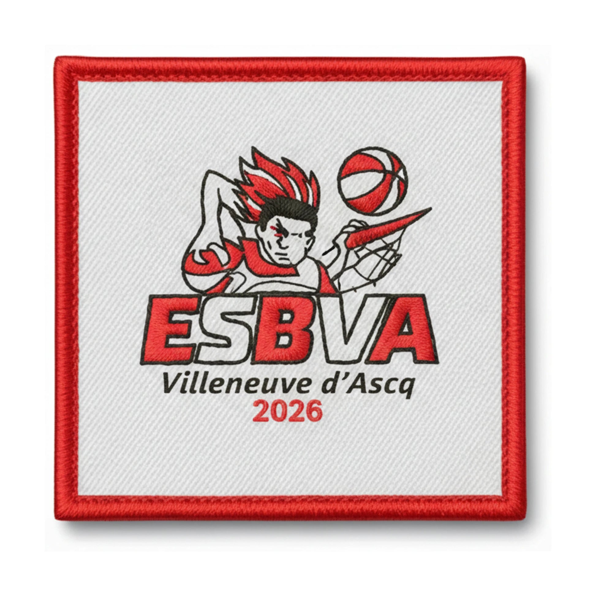 Patch brodé Villeneuve d'Ascq Esb Basketball logo