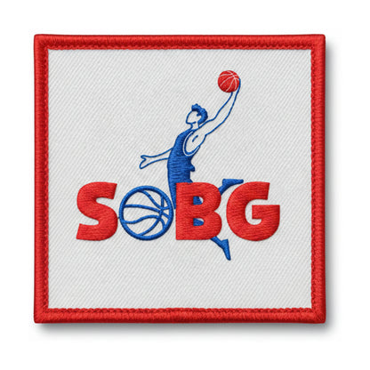 Patch brodé St Ouen Basket Le Genest Basketball logo