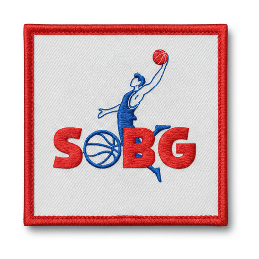 Patch brodé St Ouen Basket Le Genest Basketball logo