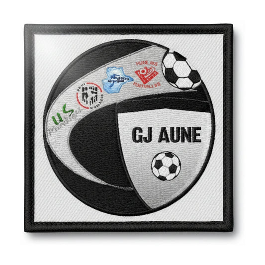 Patch brodé GJ AUNE Football logo