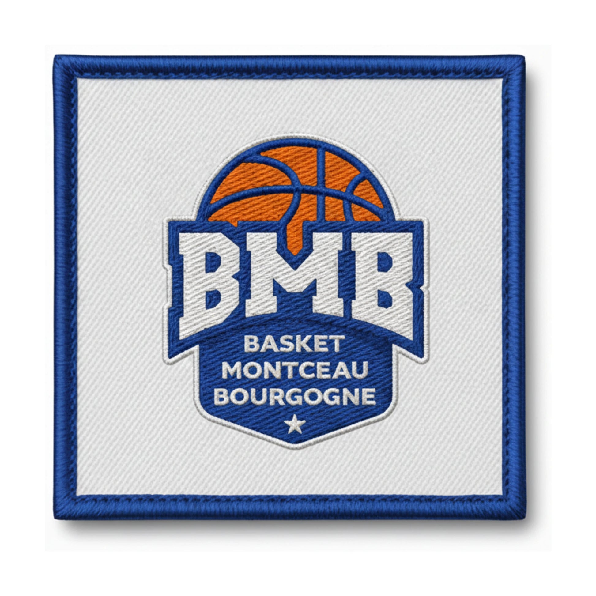 Patch brodé Basket Montceau Bourgogne Basketball logo