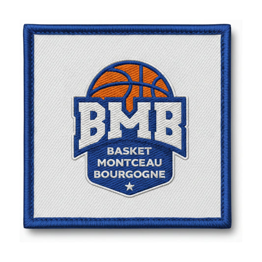 Patch brodé Basket Montceau Bourgogne Basketball logo