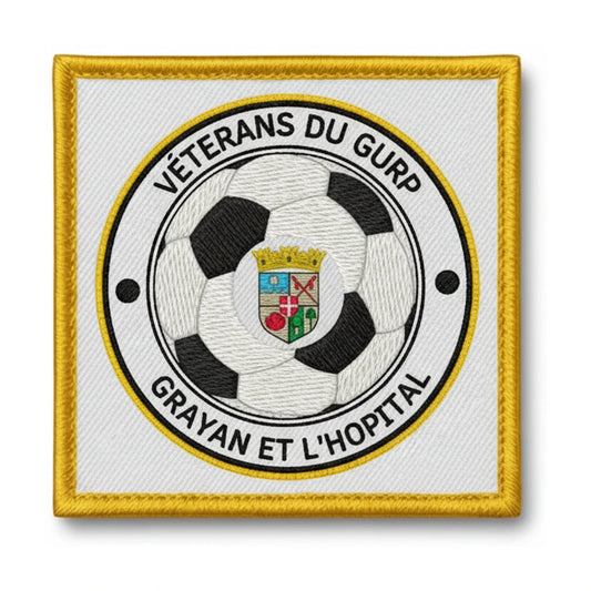 Patch brodé LES VETERANS DU GURP Football logo