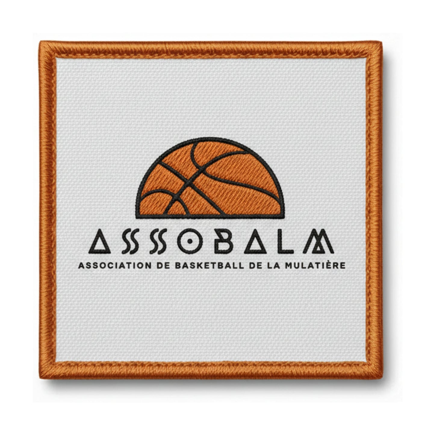 Patch brodé Association de Basketball de la Mulatiere Basketball logo