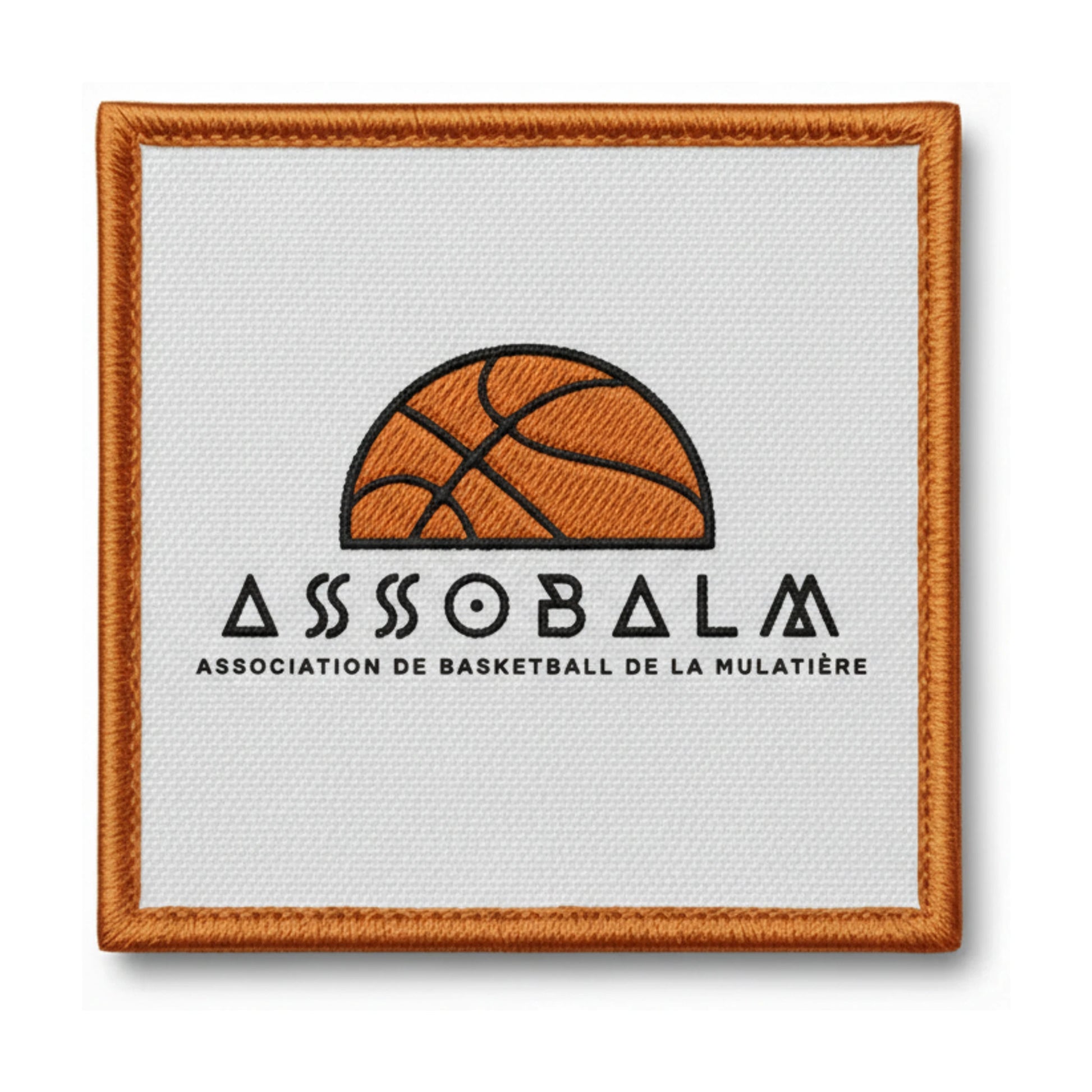 Patch brodé Association de Basketball de la Mulatiere Basketball logo
