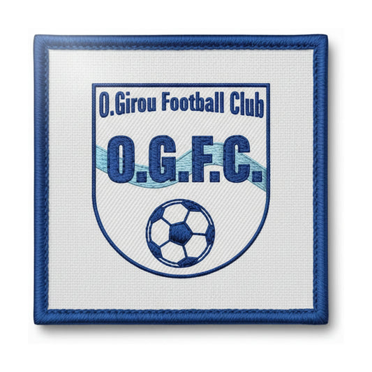 Patch brodé O. GIROU F. C. Football logo