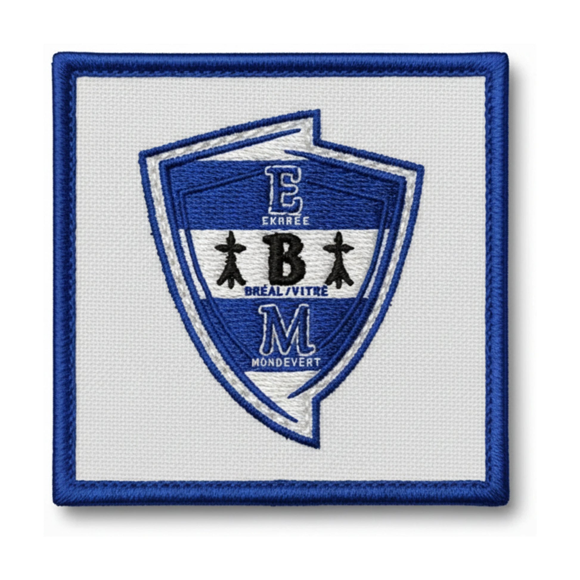 Patch brodé L'HERMINE ERBREE BREAL MONDEVERT Football logo