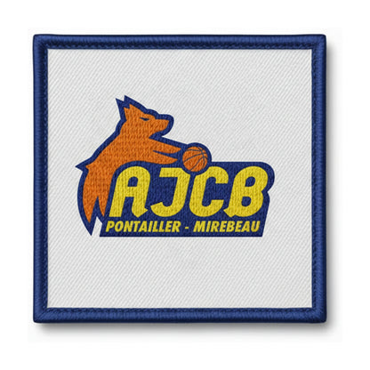 Patch brodé Ajcb Pontailler Mirebeau Basketball logo