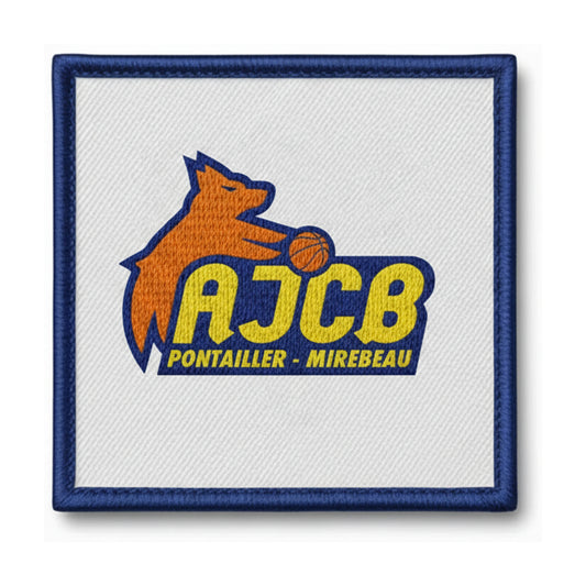 Patch brodé Ajcb Pontailler Mirebeau Basketball logo