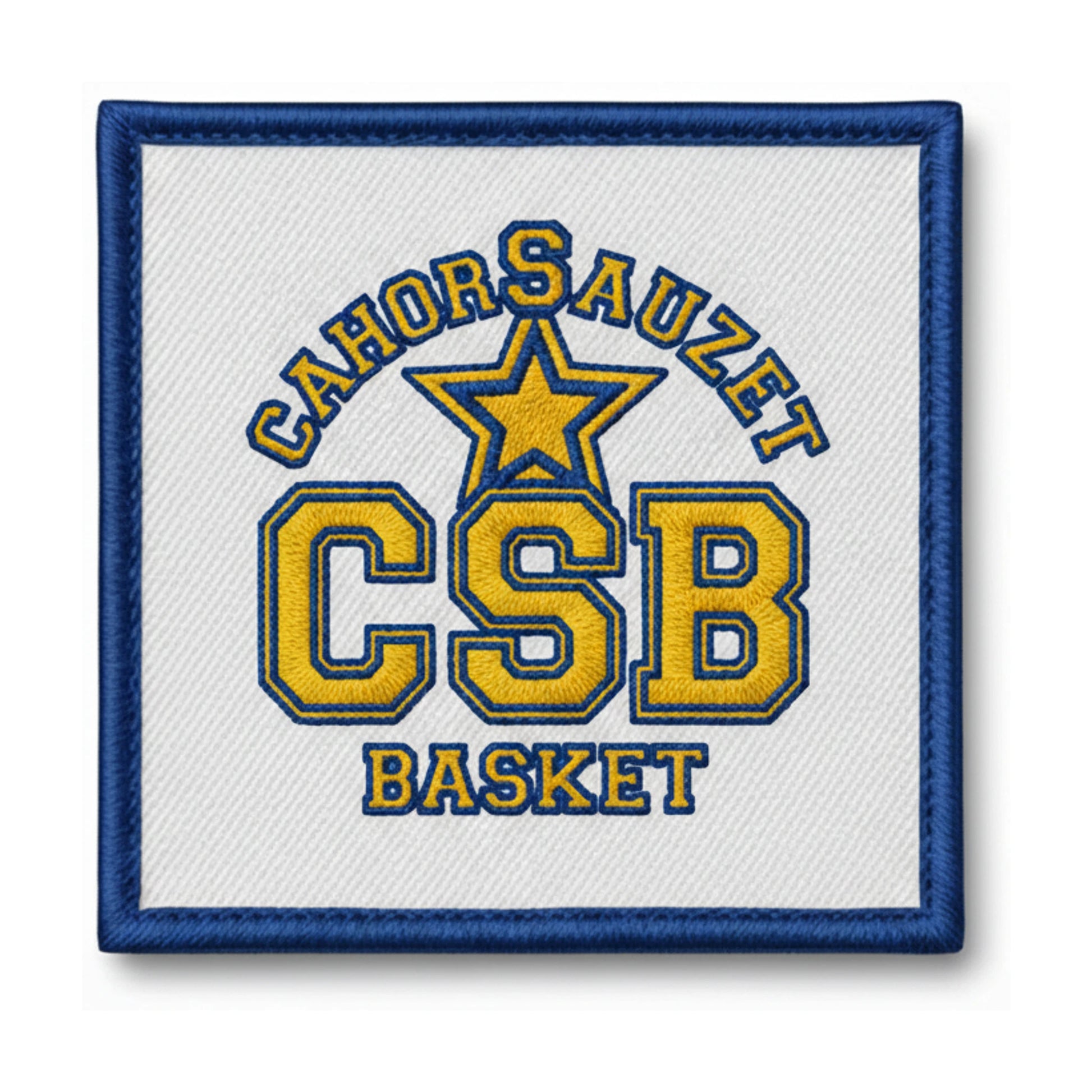 Patch brodé CAHORSAUZET BASKET Basketball logo