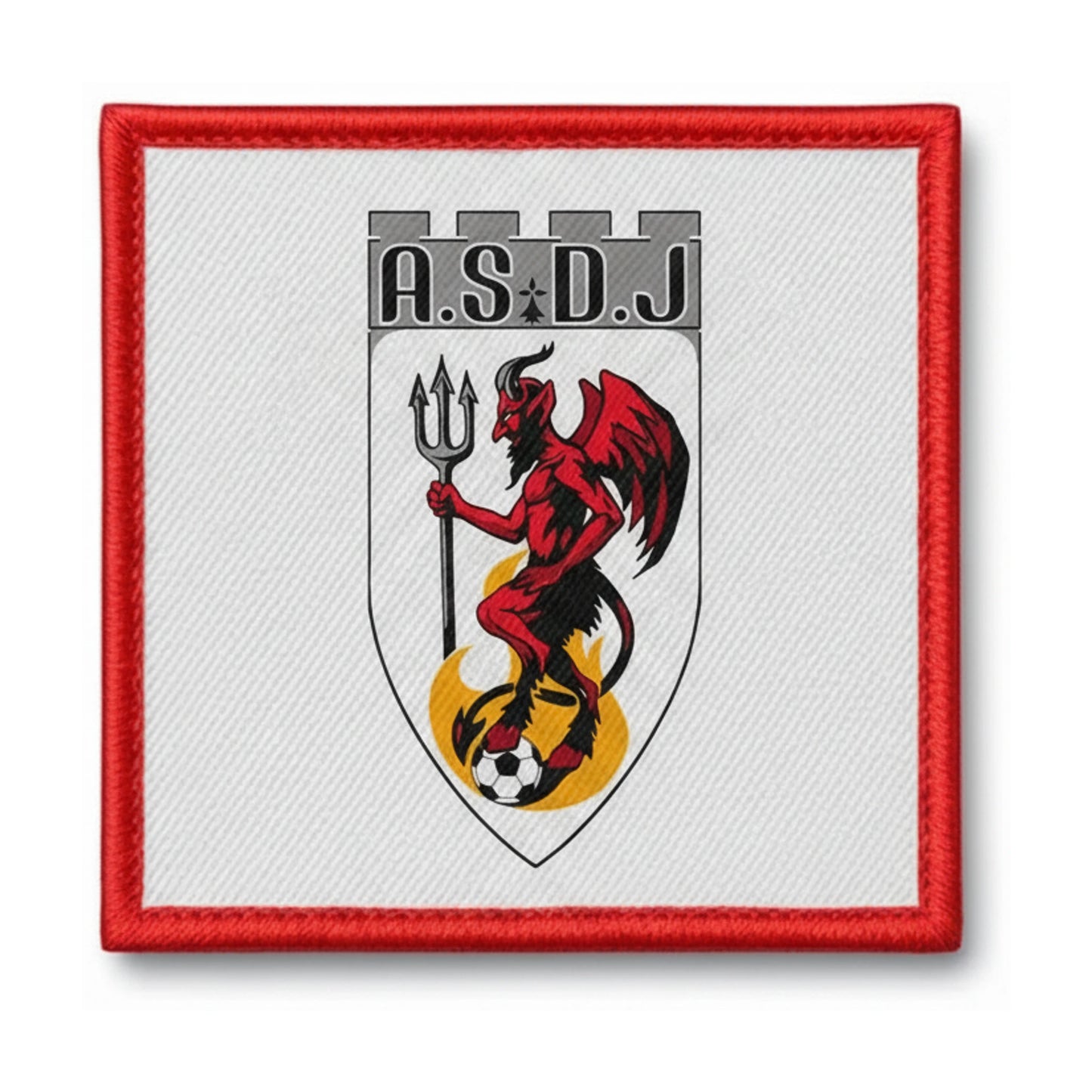 Patch brodé A. S. DES DIABLES DU JUCH Football logo