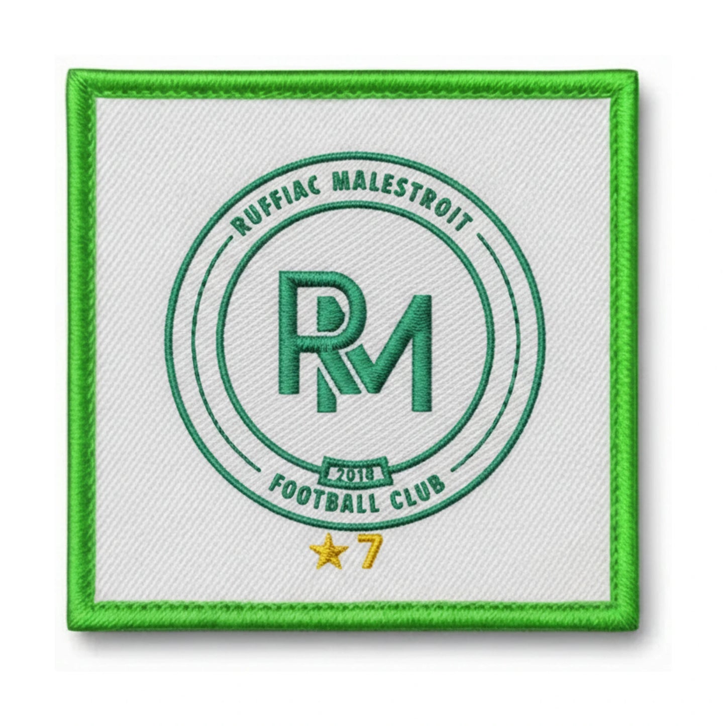 Patch brodé RUFFIAC MALESTROIT FOOT Football logo
