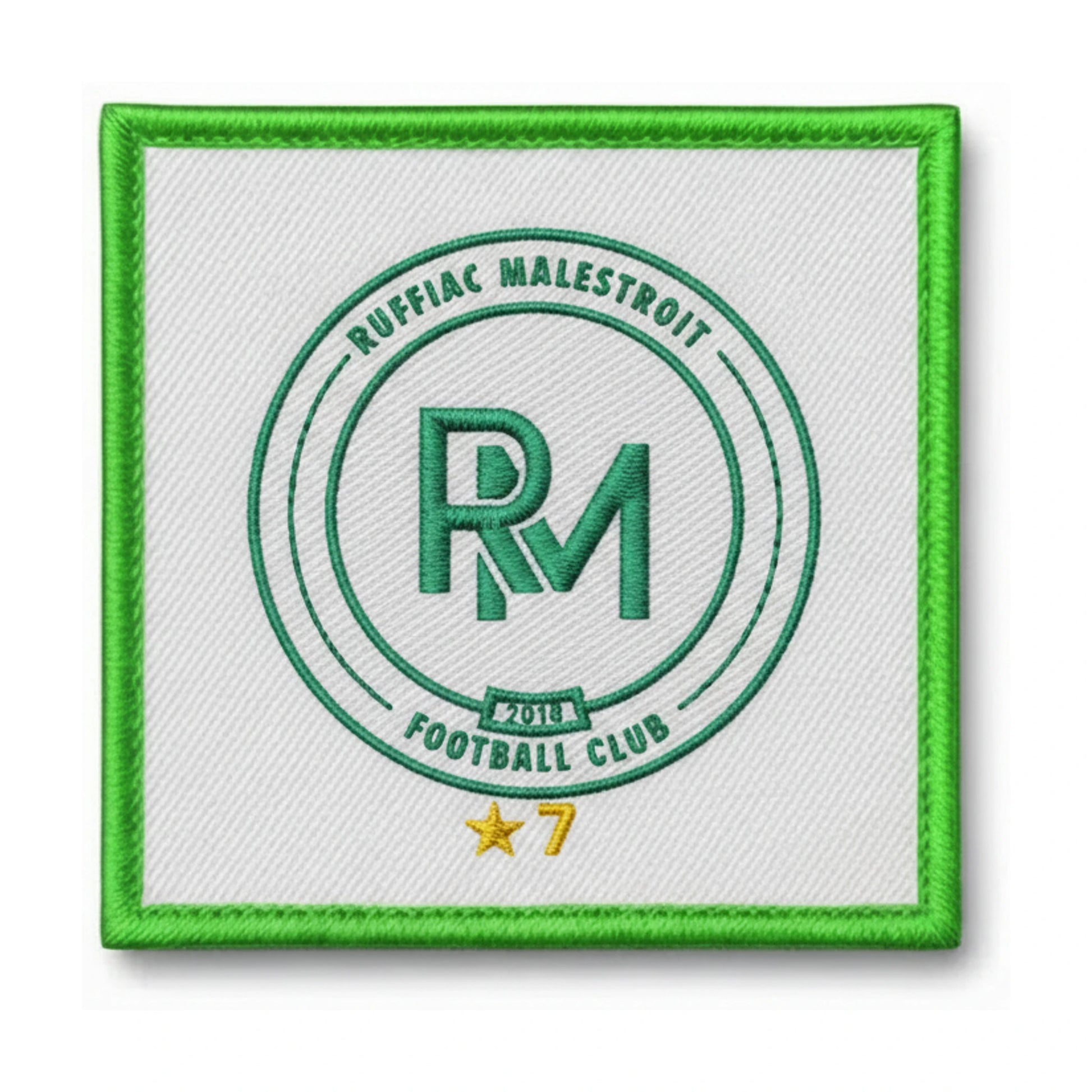 Patch brodé RUFFIAC MALESTROIT FOOT Football logo