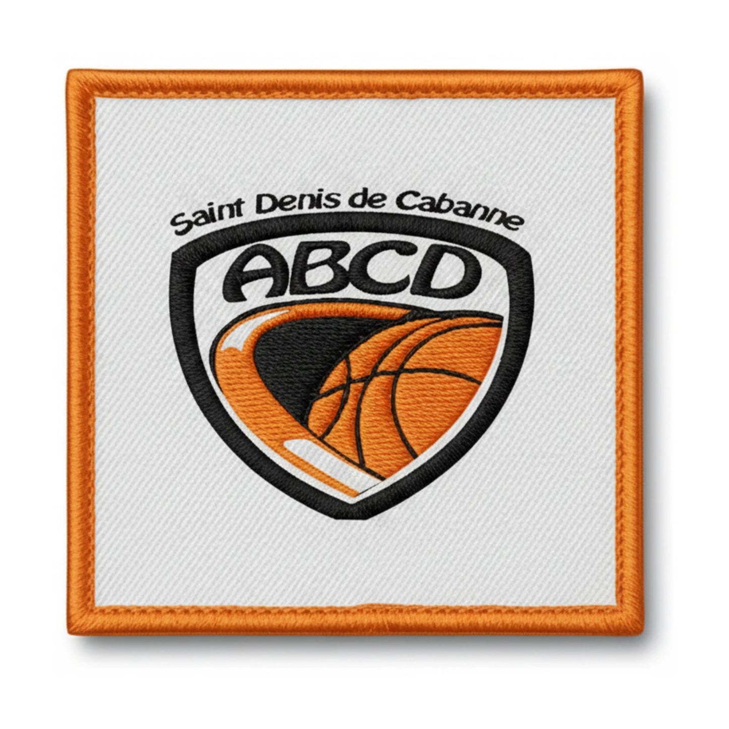 Patch brodé St Denis de Cabanne ABC Basketball logo