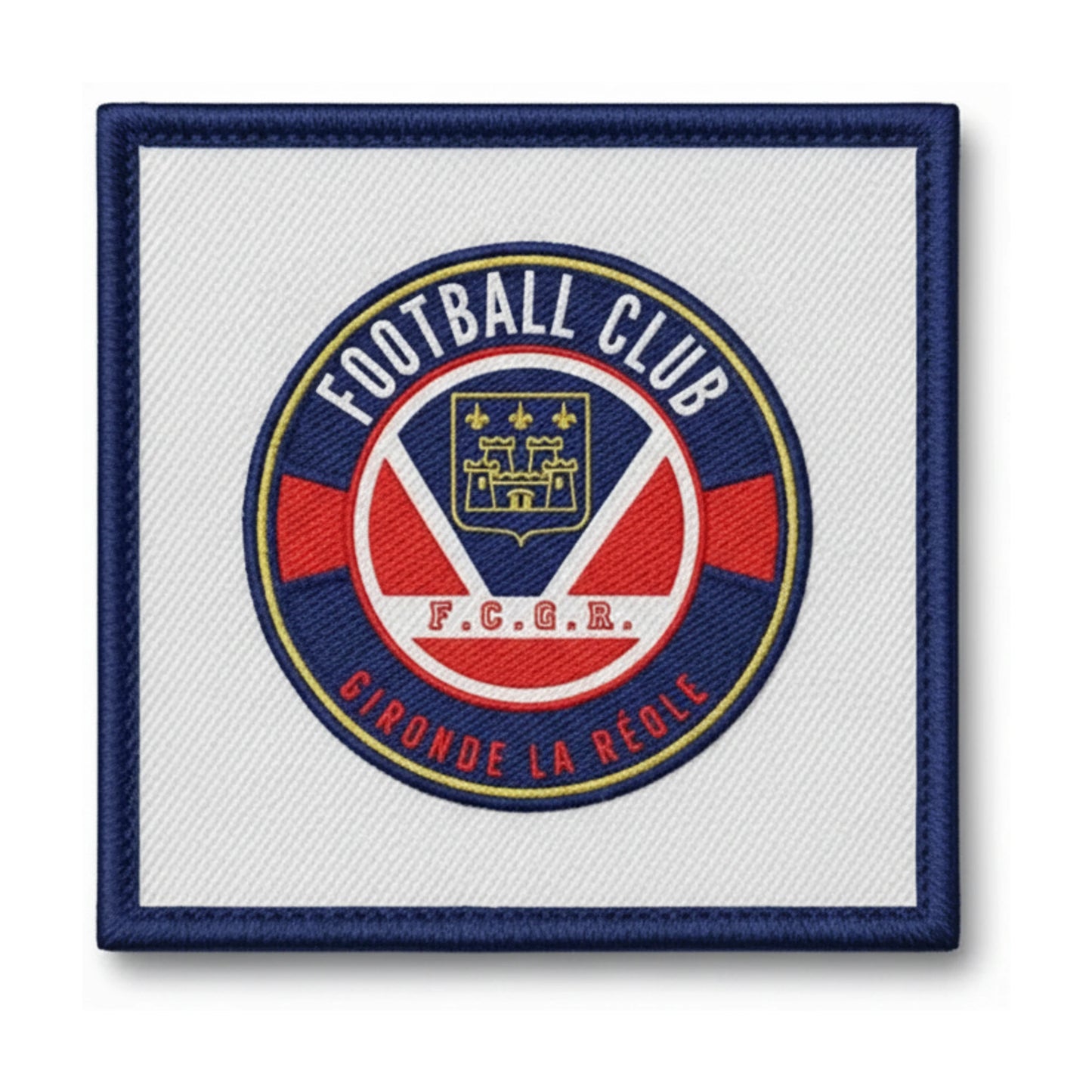 Patch brodé F. C. GIRONDE LA REOLE Football logo