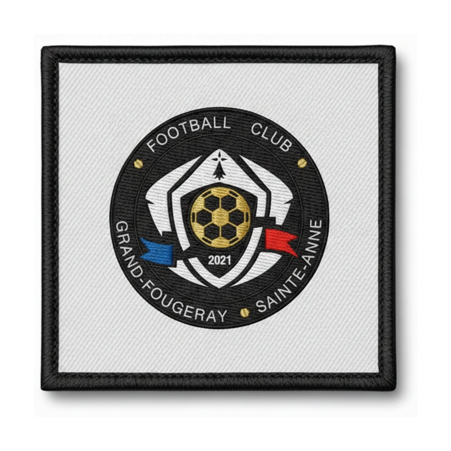 Patch brodé FOOTBALL CLUB GRAND-FOUGERAY SAINTE-ANNE Football logo