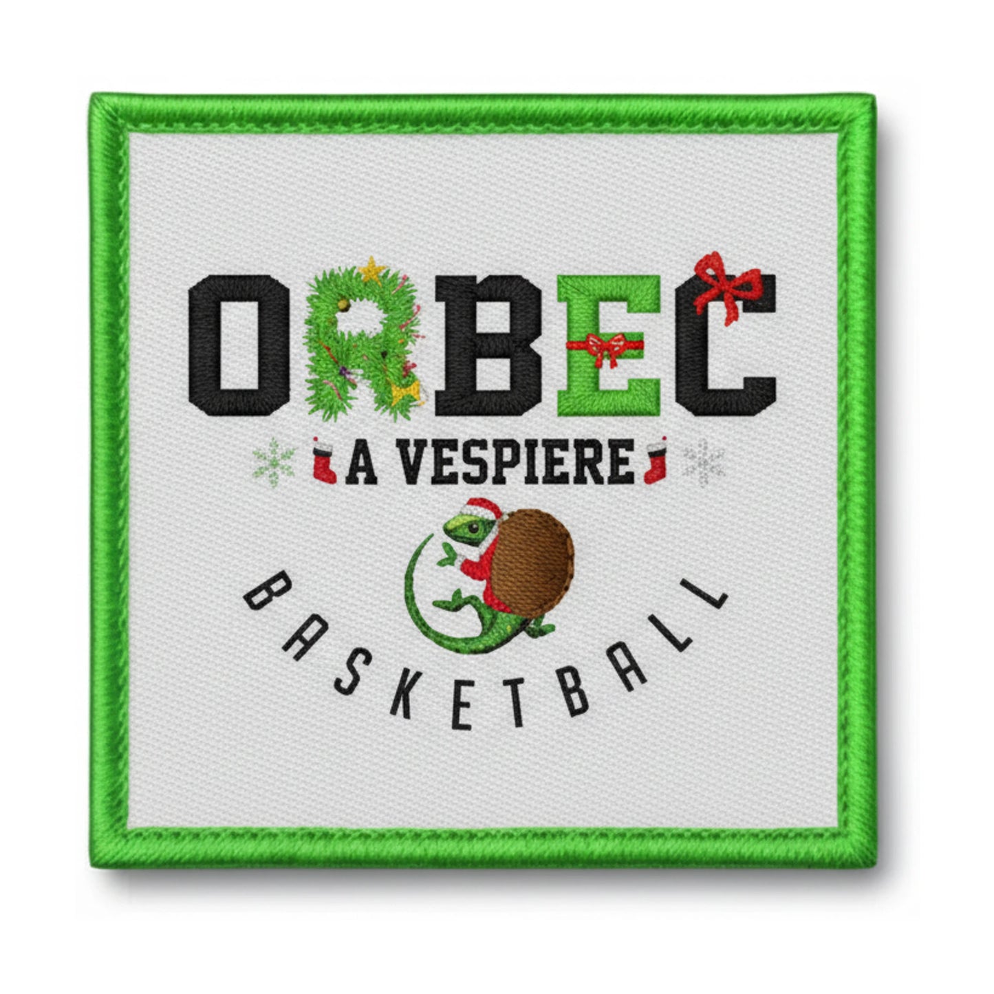 Patch brodé Club Sportif Vespiere Orbec Basket-Ball Basketball logo