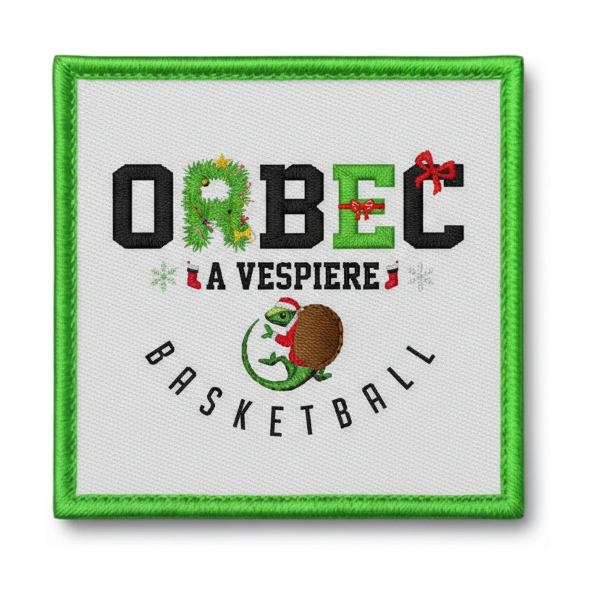 Patch brodé Club Sportif Vespiere Orbec Basket-Ball Basketball logo