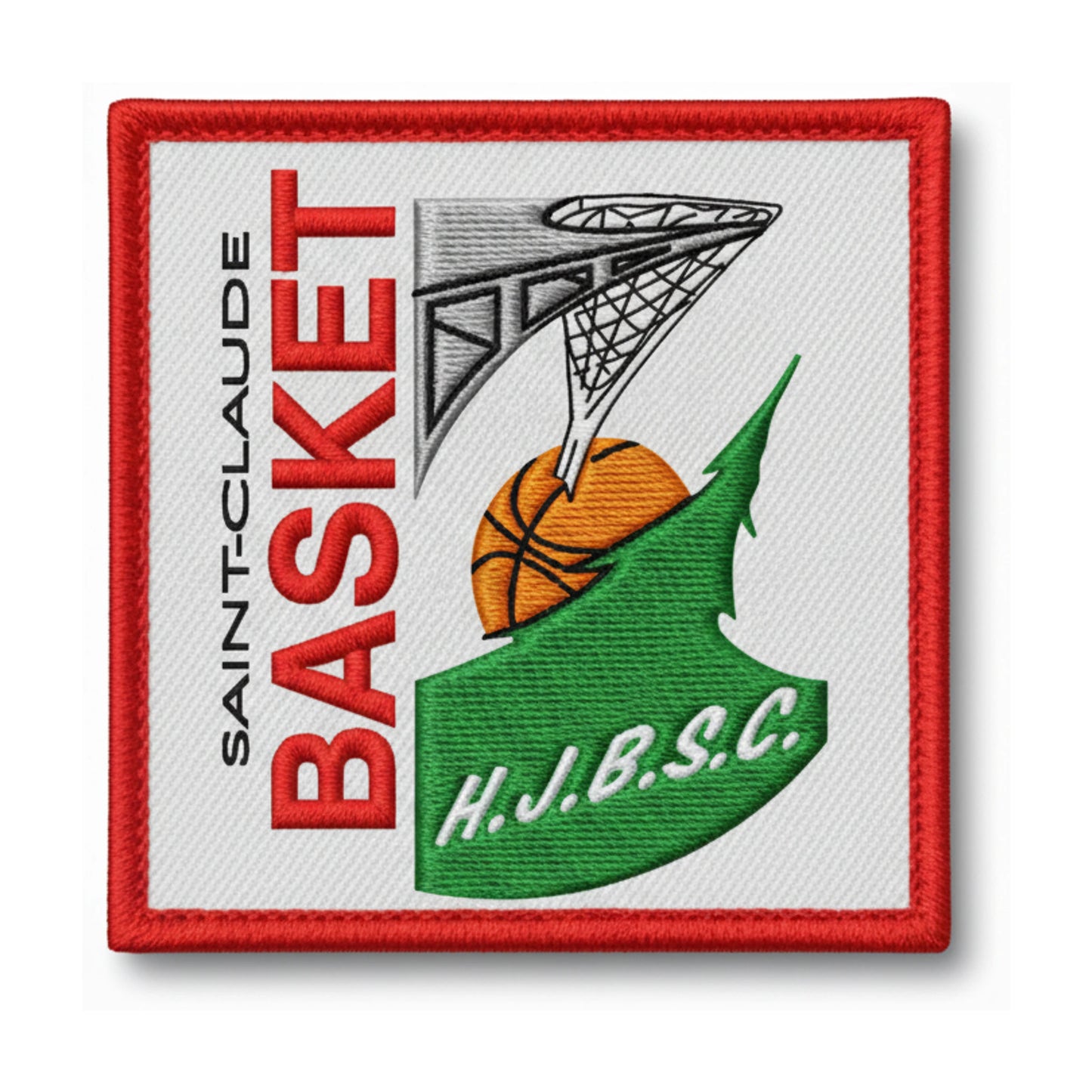 Patch brodé Haut Jura Basket St Claude Basketball logo
