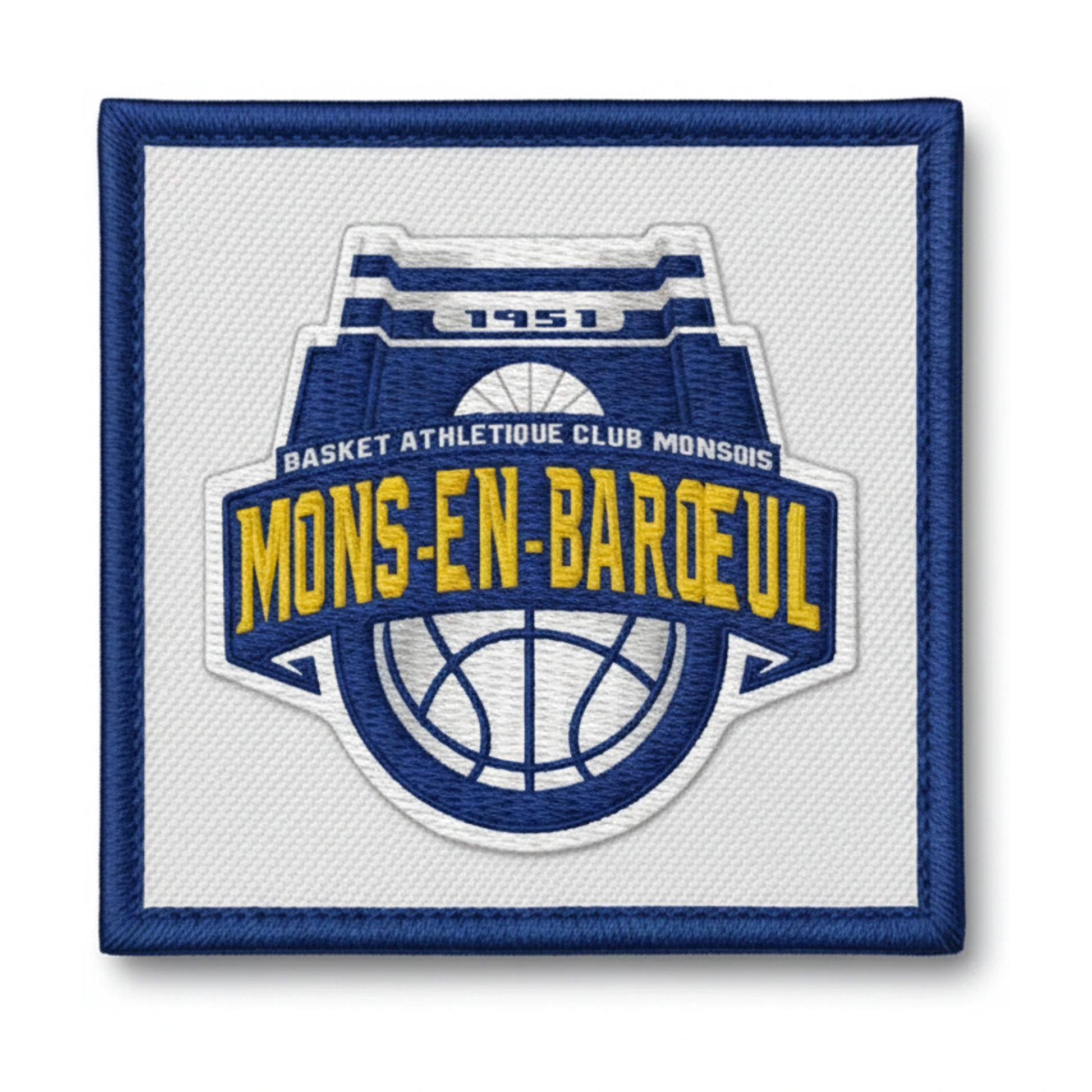 Patch brodé Mons En Baroeul Bac Basketball logo