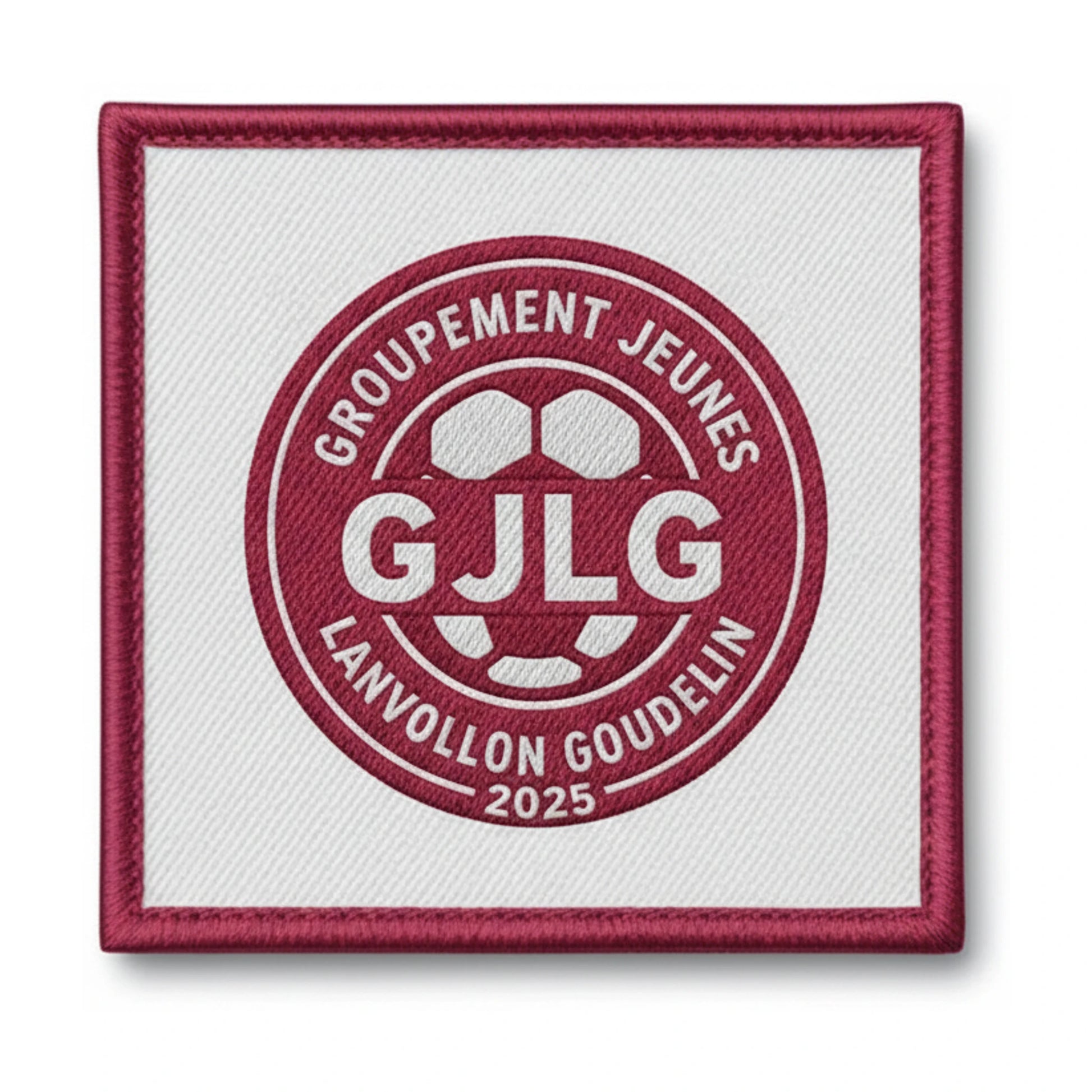 Patch brodé GJ LANVOLLON-GOUDELIN Football logo
