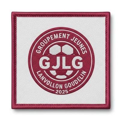 Patch brodé GJ LANVOLLON-GOUDELIN Football logo