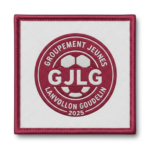 Patch brodé GJ LANVOLLON-GOUDELIN Football logo