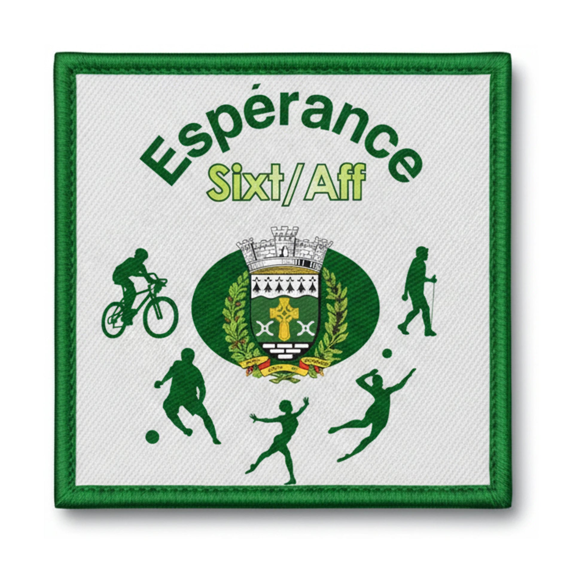 Patch brodé ESPE. SIXT S/AFF Football logo