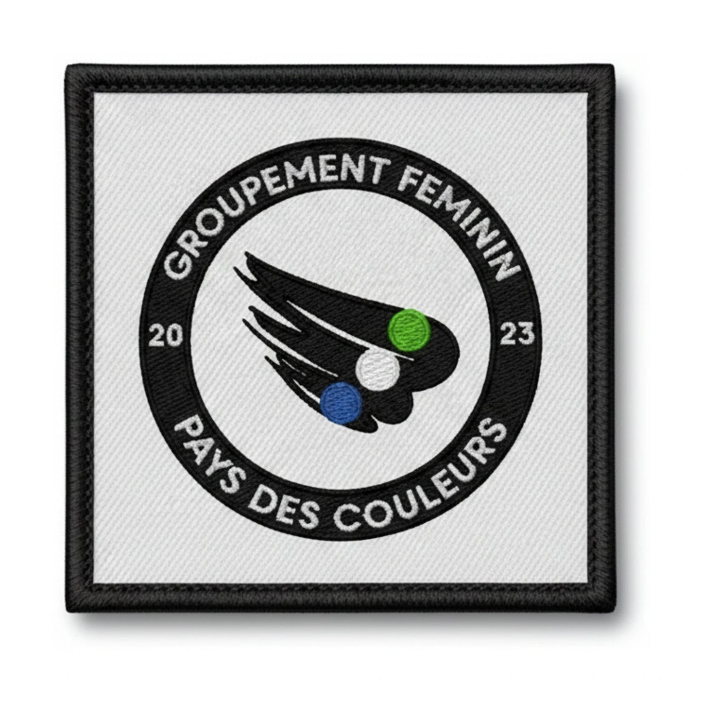 Patch brodé GF PAYS DES COULEURS Football logo