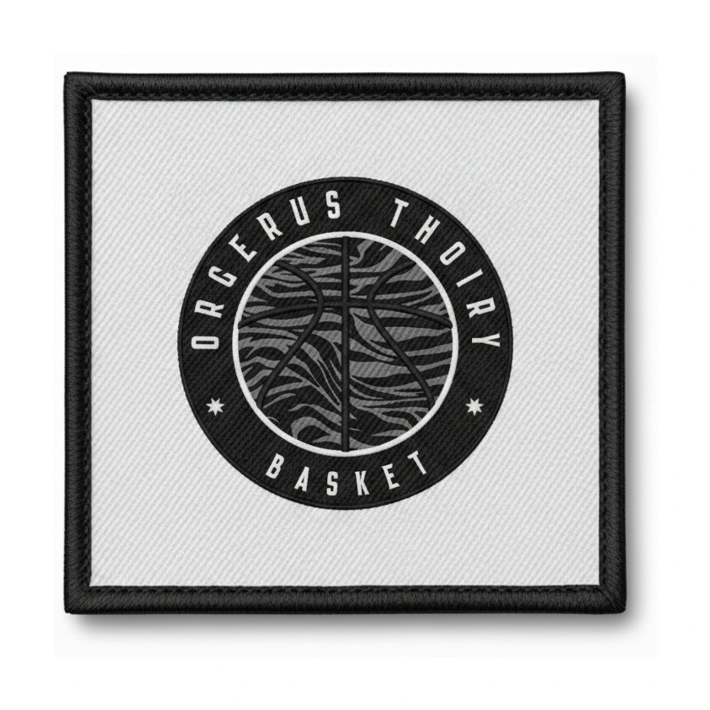 Patch brodé Orgerus Thoiry Basket Basketball logo