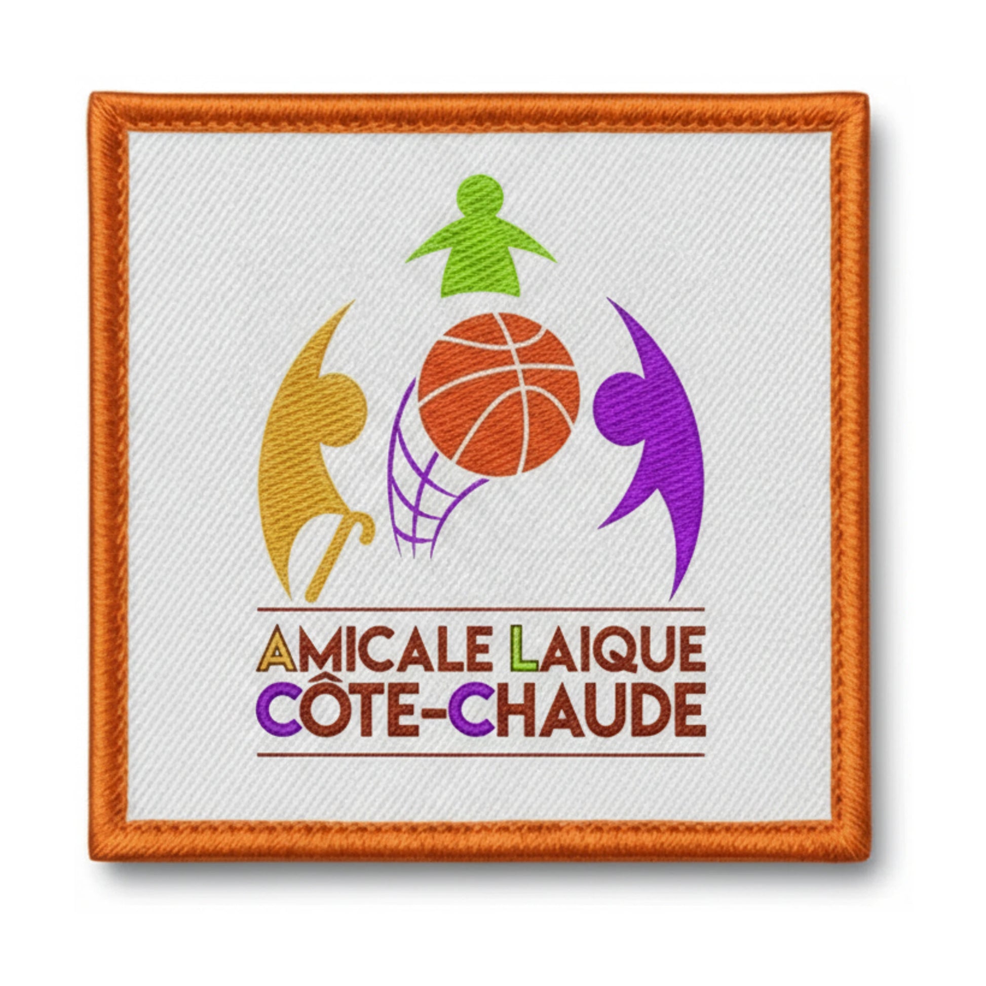 Patch brodé St Etienne Cote Chaude Basketball logo