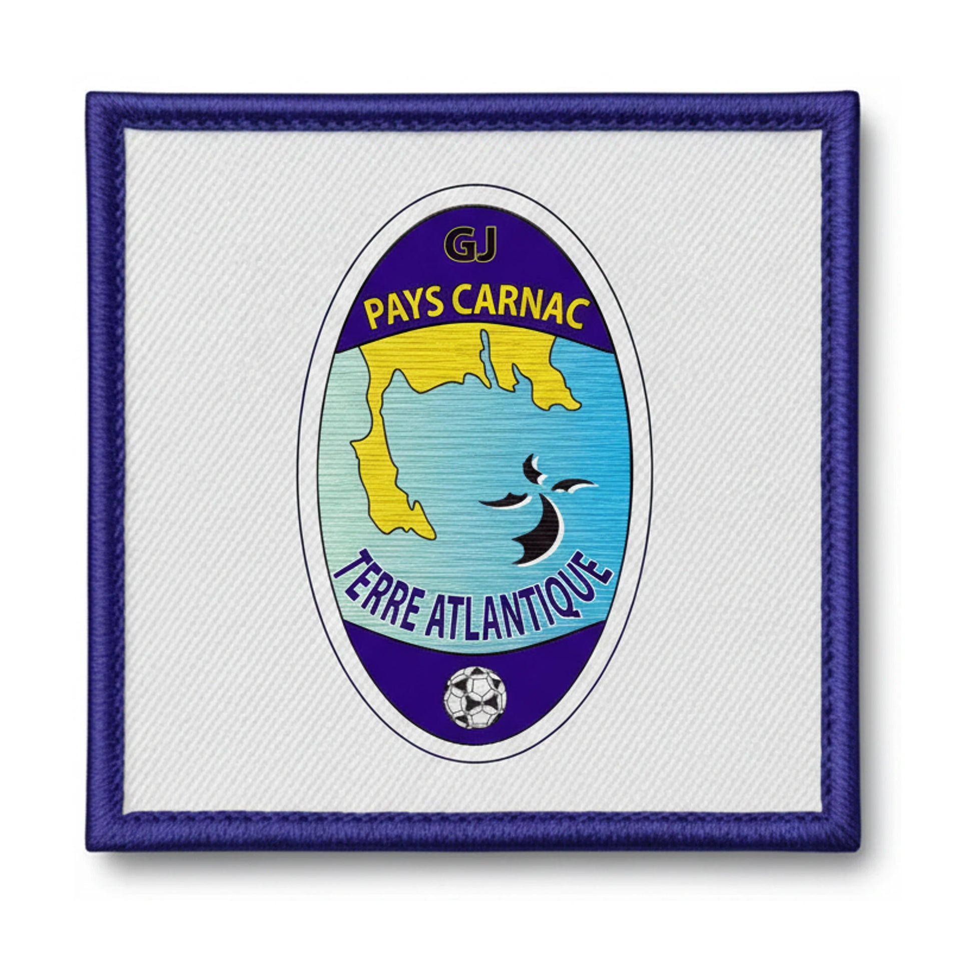Patch brodé GJ  PAYS DE CARNAC TERRE ATLANTIQUE Football logo