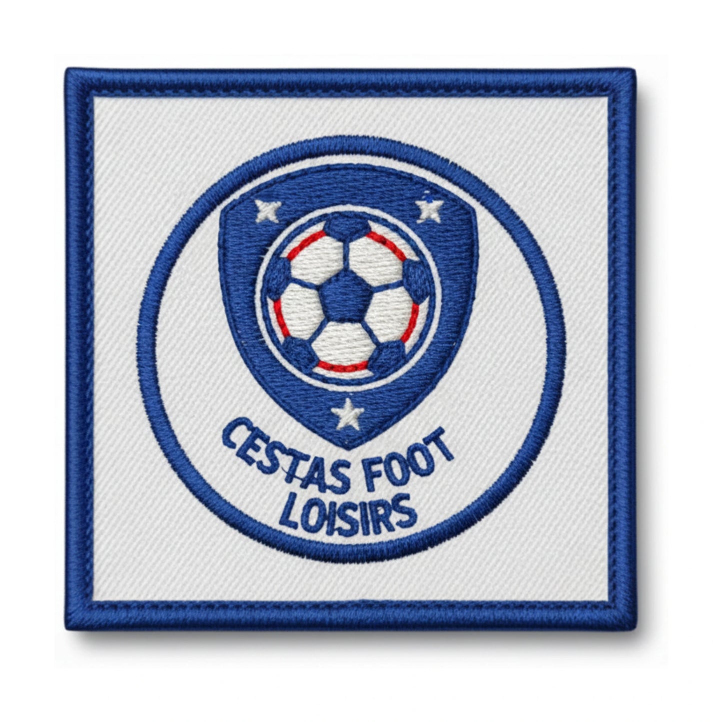 Patch brodé CESTAS FOOT LOISIRS Football logo
