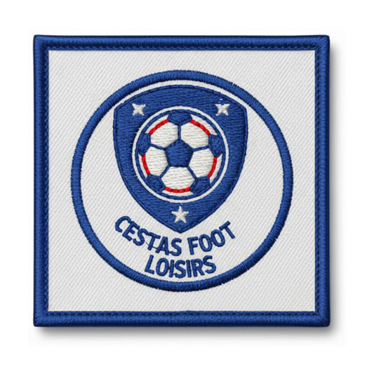 Patch brodé CESTAS FOOT LOISIRS Football logo
