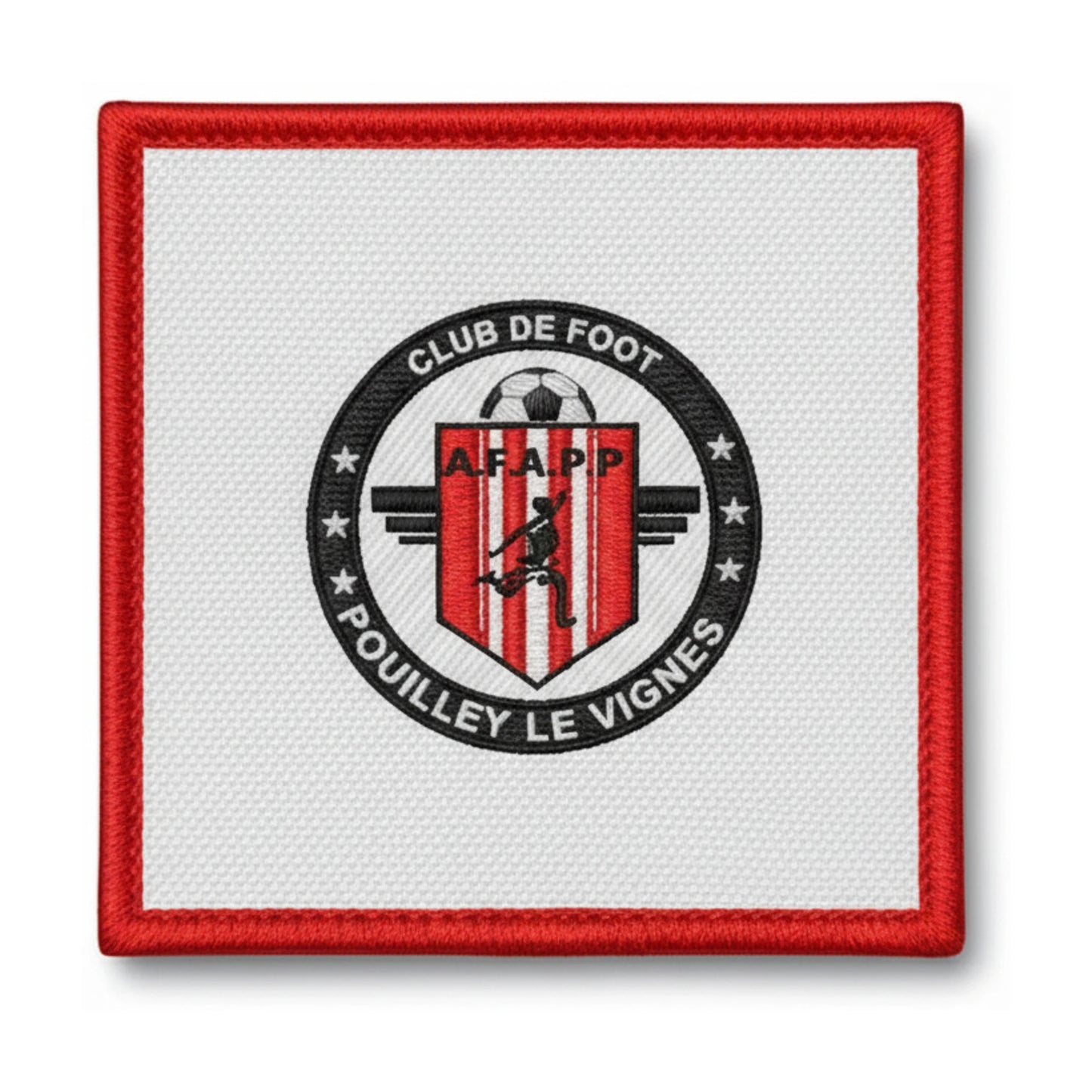 Patch brodé A. FOOT AUDEUX PELOUSEY POUILLEY-LES-VIGNES Football logo