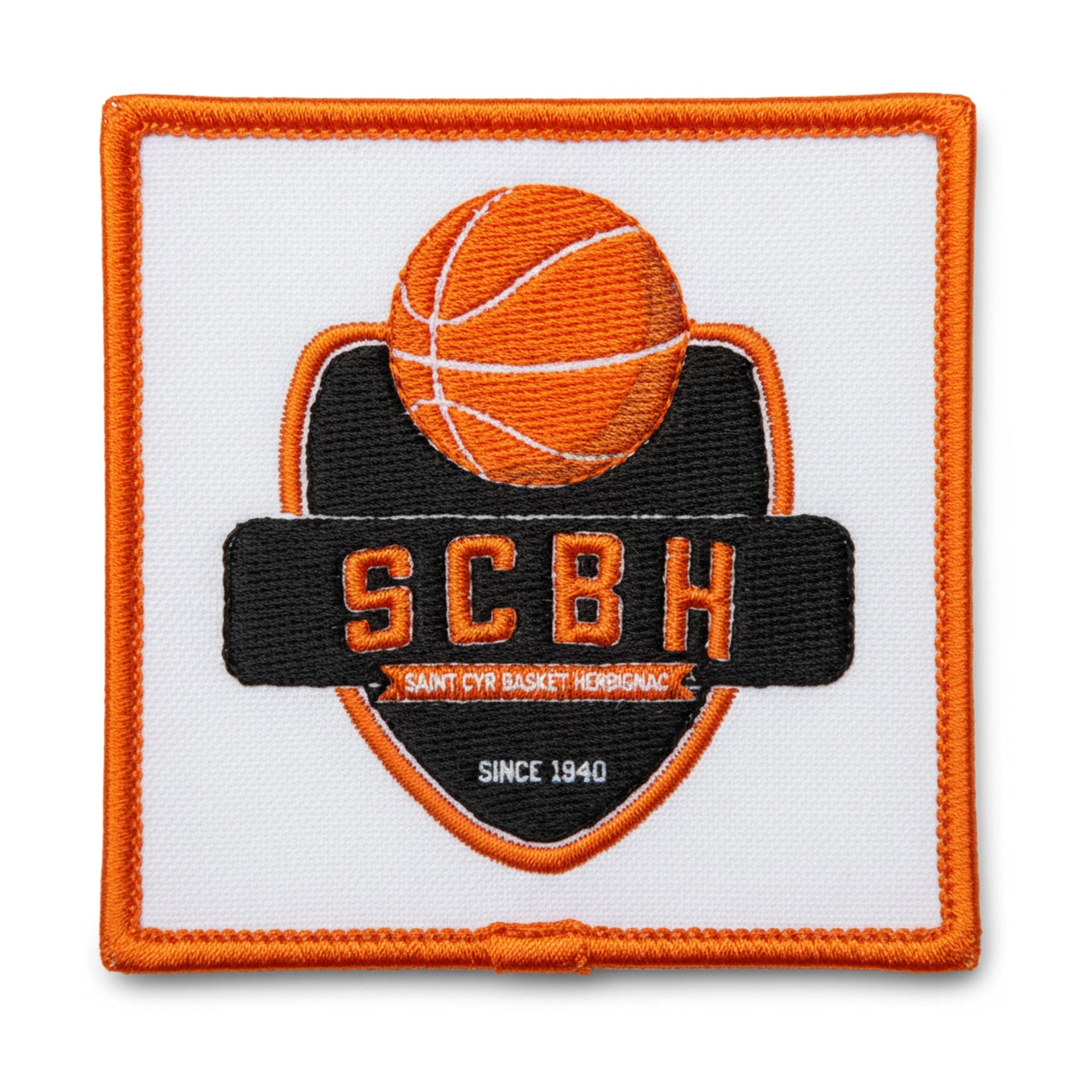 Patch brodé Saint Cyr Basket Herbignac Basketball logo