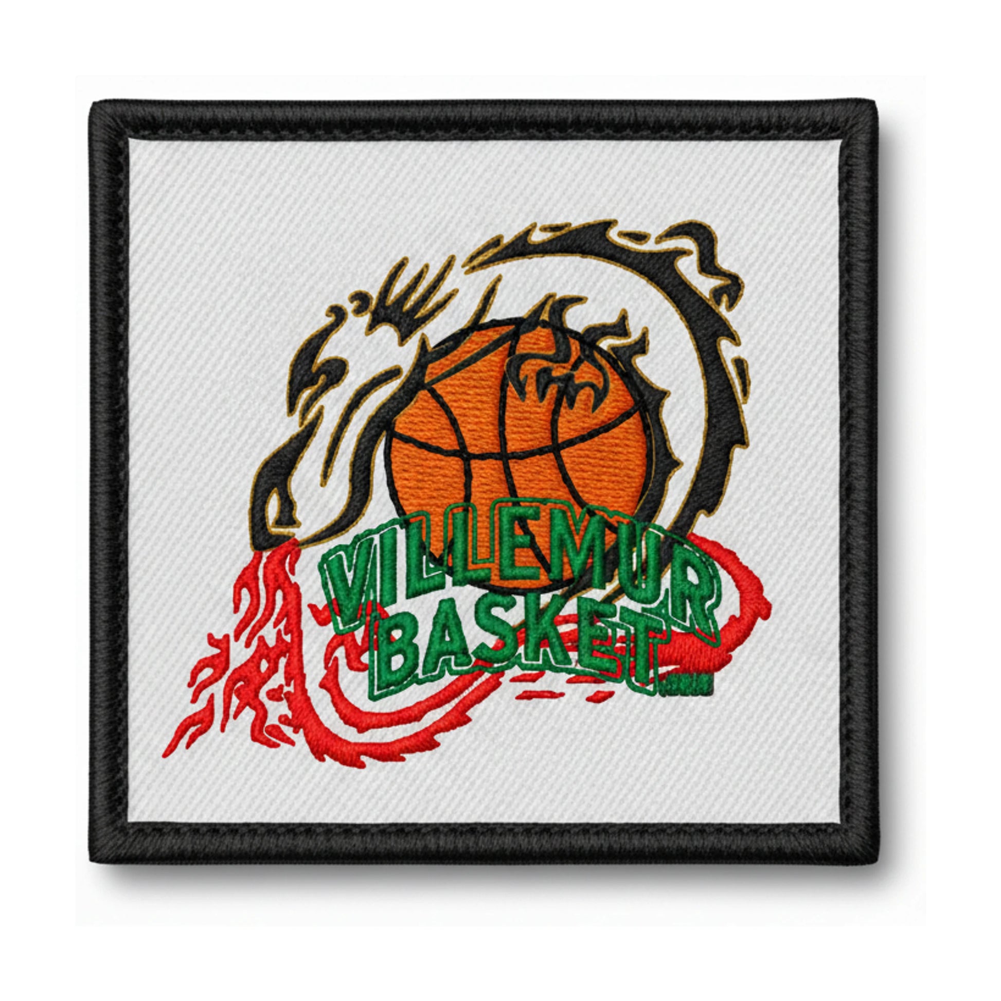 Patch brodé Villemur Basket Club Basketball logo