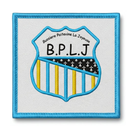 Patch brodé US la Joyeuse Bussiere Poitevi Football logo