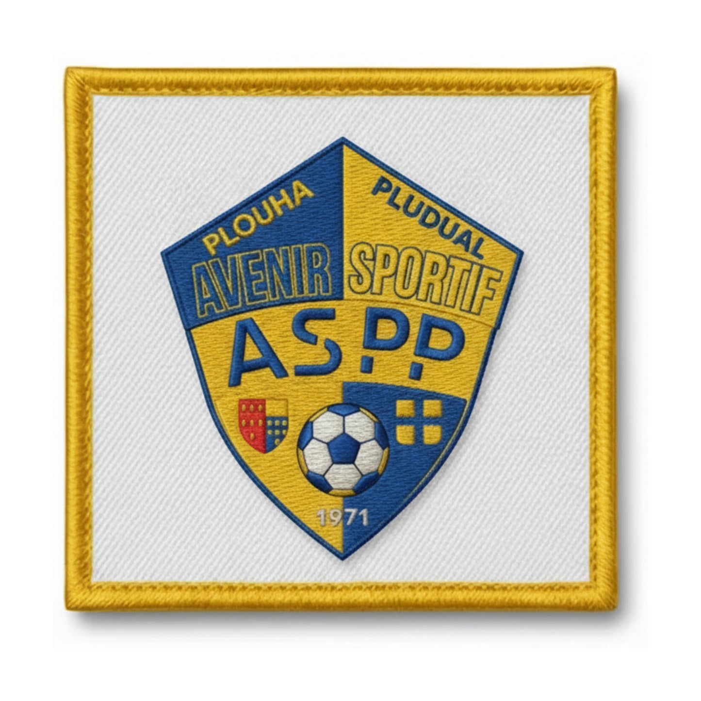 Patch brodé AVENIR SPORTIF PLOUHA PLUDUAL Football logo