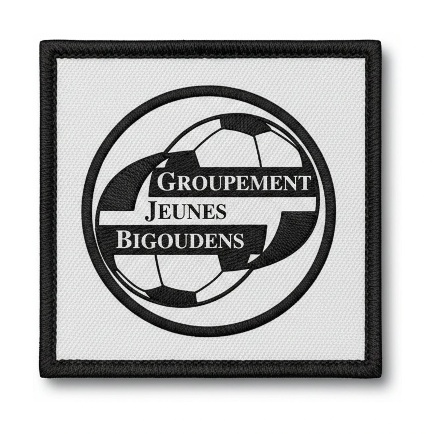 Patch brodé GJ JEUNES BIGOUDENS POULDREUZIC Football logo
