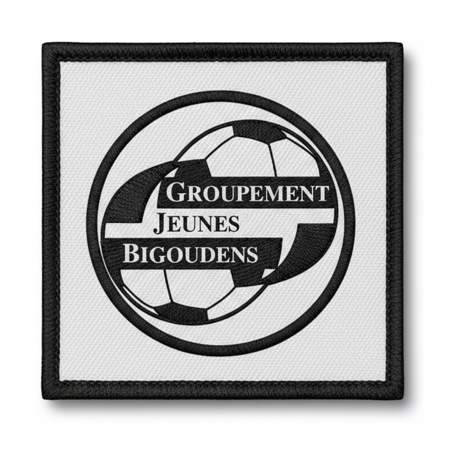 Patch brodé GJ JEUNES BIGOUDENS POULDREUZIC Football logo
