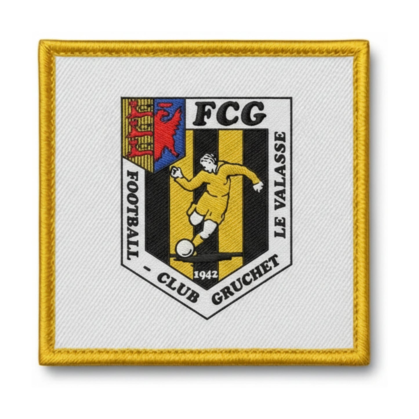 Patch brodé Football Club Gruchet Valasse Basketball logo