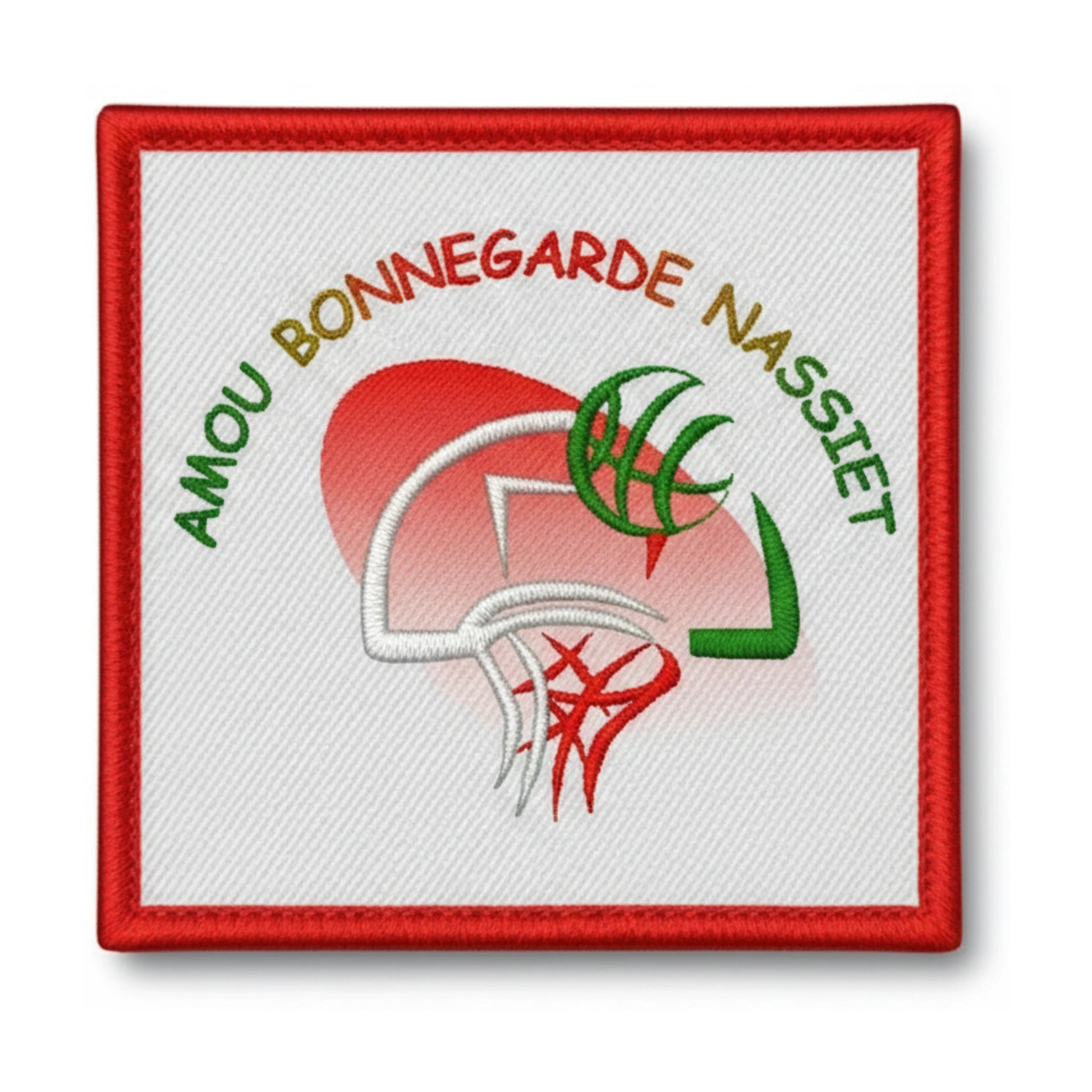 Patch brodé Amou Bonnegarde Nassiet Basketball logo