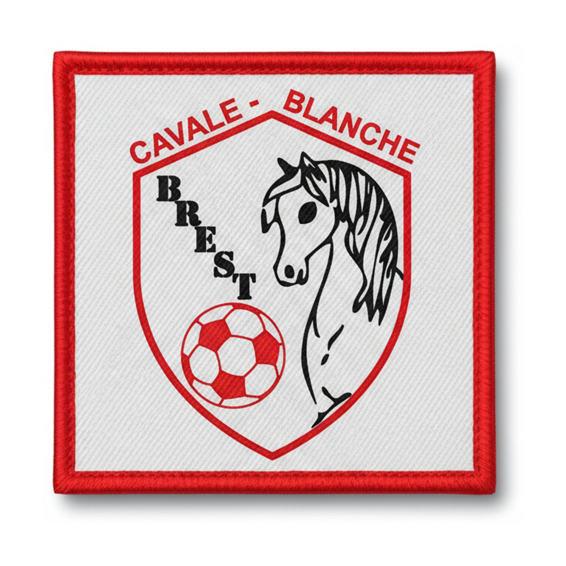 Patch brodé A Cavale Blanche Brest Football logo