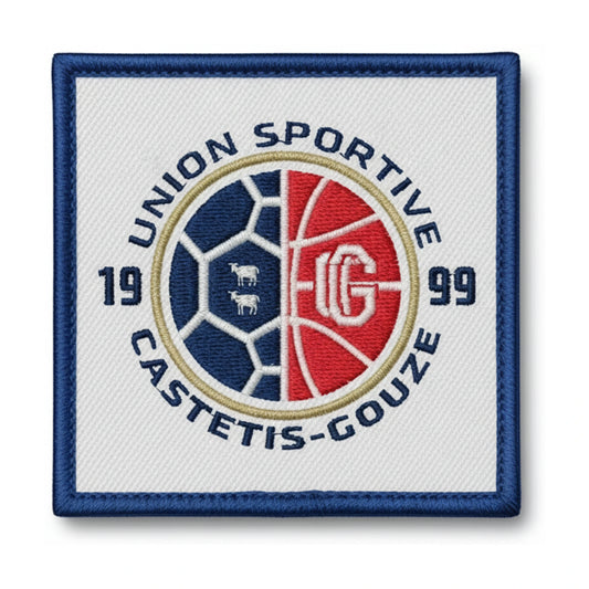 Patch brodé U.S. CASTETIS GOUZE Football logo