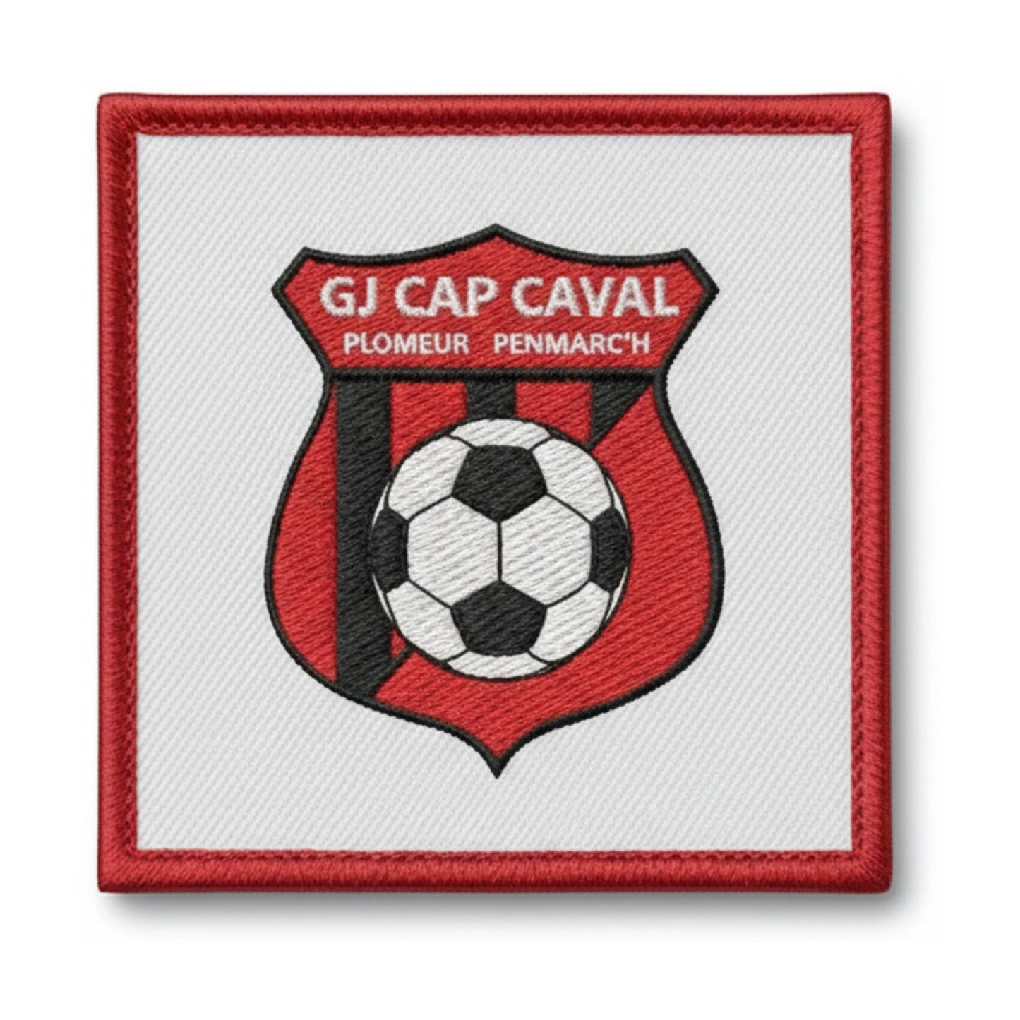 Patch brodé GJ CAP CAVAL PLOMEUR PENMARCH Football logo