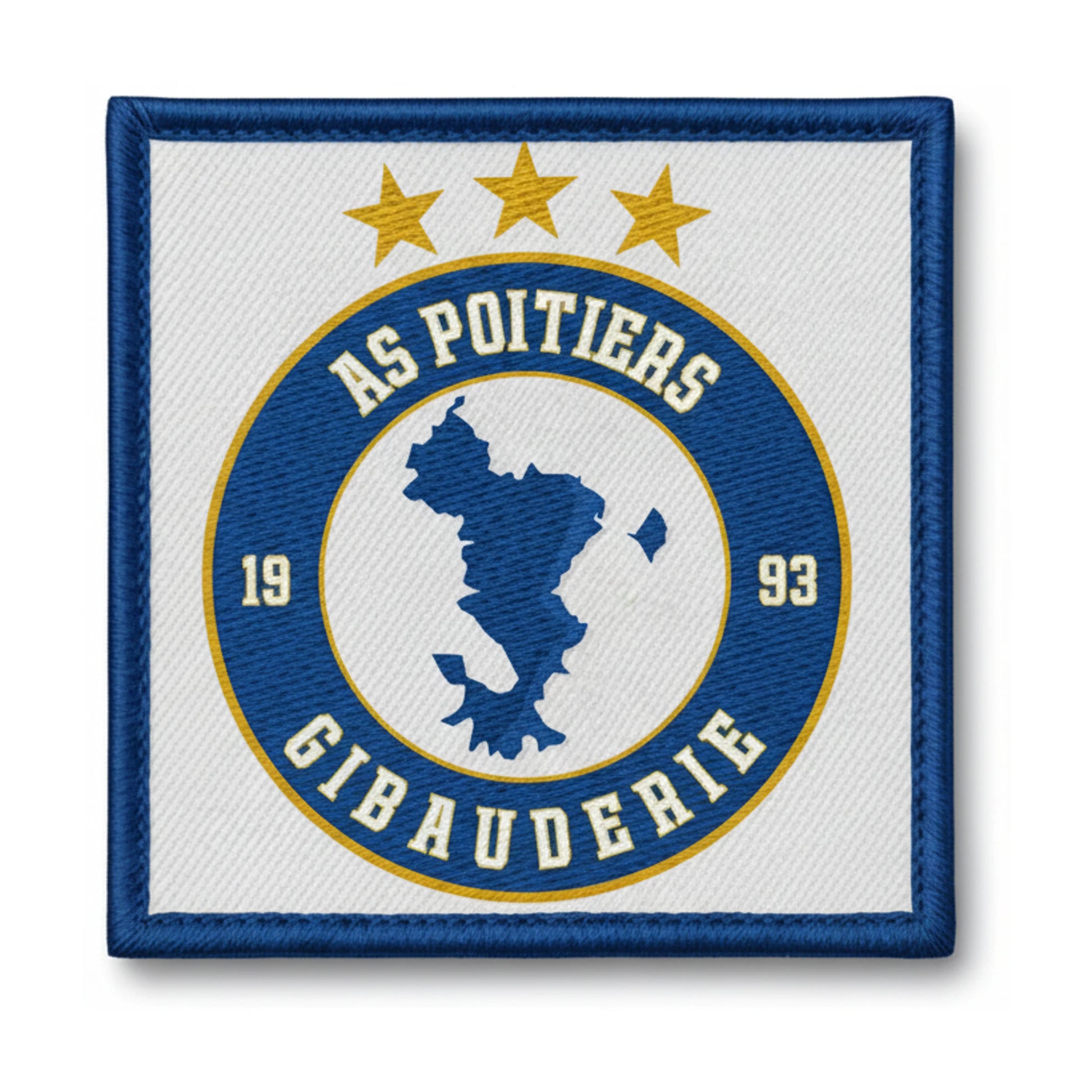Patch brodé AS Poitiers Gibauderie Football logo