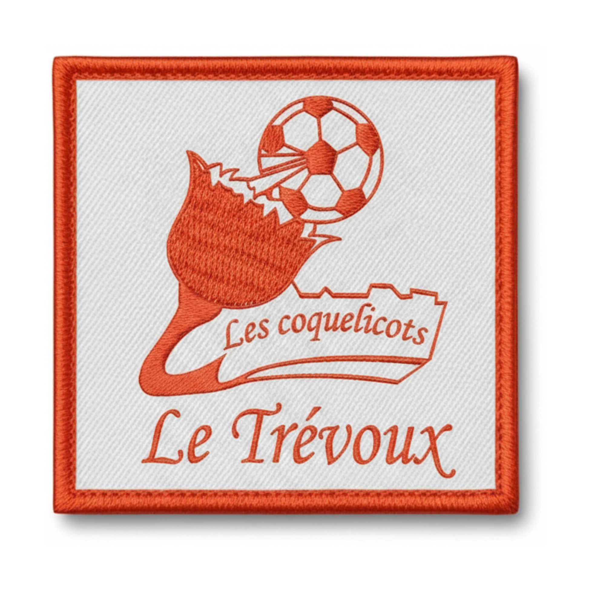 Patch brodé LES COQUELICOTS DU TREVOUX Football logo