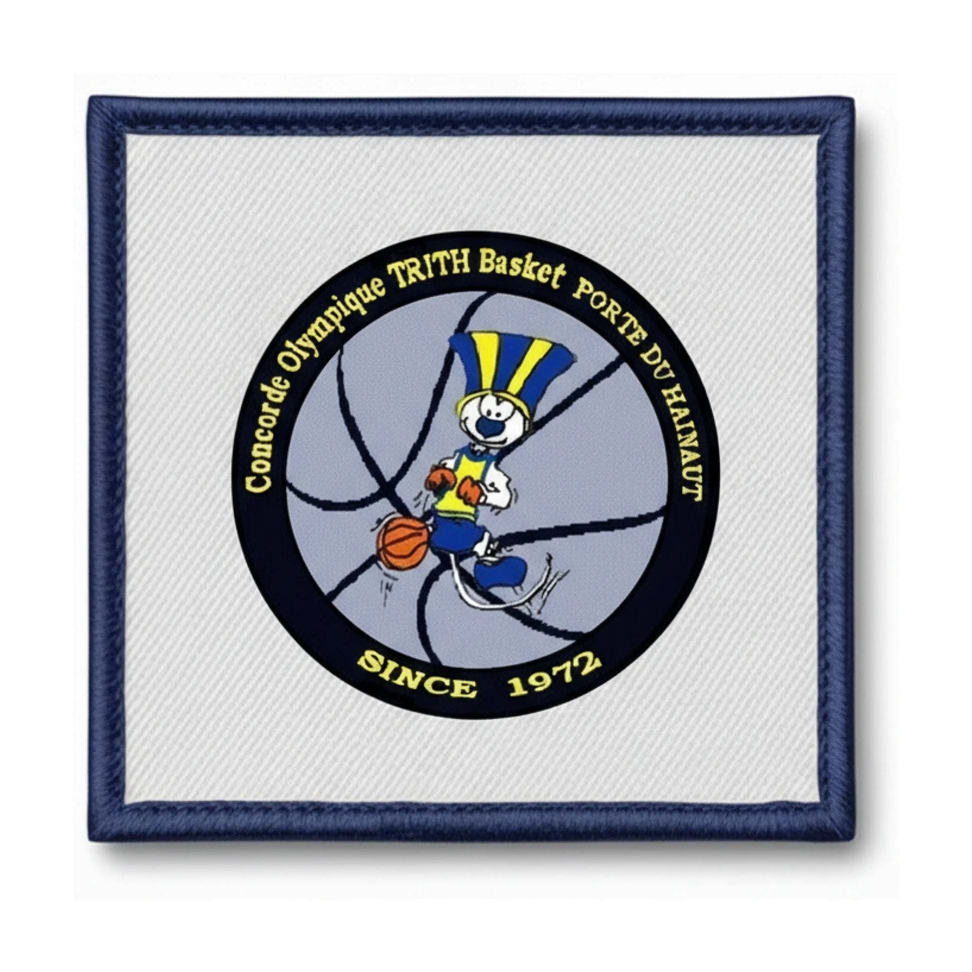 Patch brodé CO Trith Basket Porte du Hainaut Basketball logo